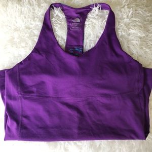 The north face purple Racerback active size large